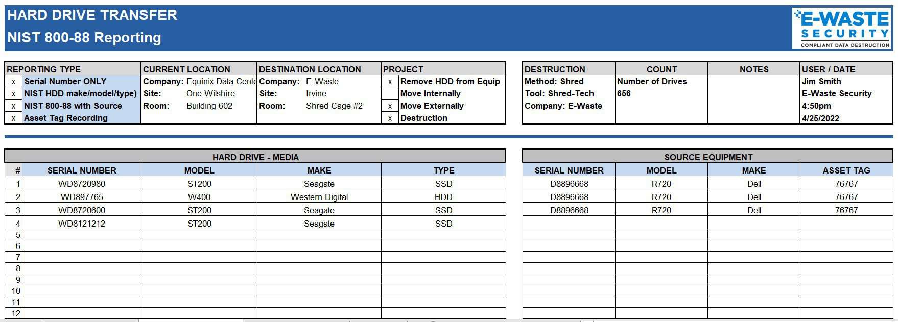 NIST 800 88 Certificate of Destruction NIST 800 88 Certificate of Destruction